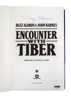 Buzz Aldrin Signed "Encounter With Tiber" Book (PSA/DNA)